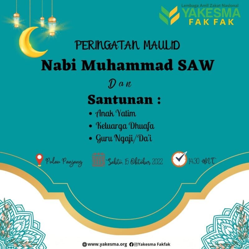 Peringatan Maulid Nabi Muhammad SAW dari Yakesma untuk Masyarakat Pulau Panjang