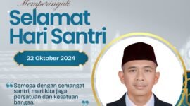 Ketua Fraksi Amanat Bintang Sejahtera menyampaikan selamat hari santri yang jatuh pada tanggal 22 Oktober 2024