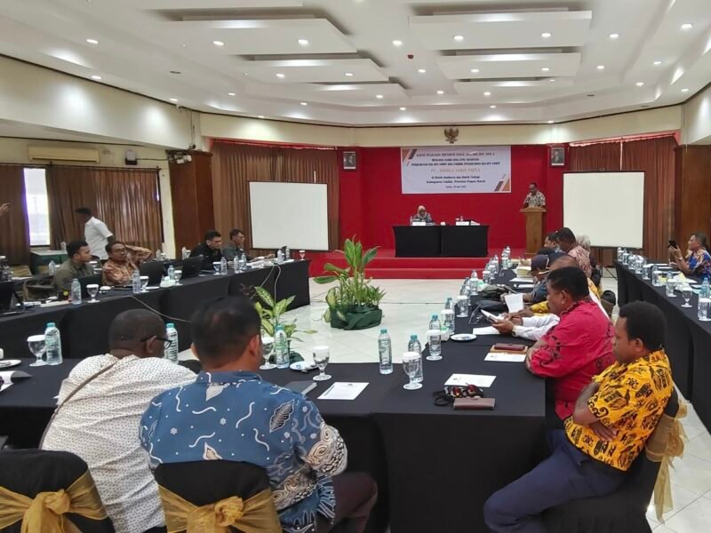 Widhi Asmoro Jati, ST., MT. Menyampaikan Kehadiran pabrik pengolahan sawit di Bomberay dan Tomage menjadi pusat pengembangan sawit di Papua Barat.