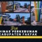 Foto. Ikon yang menandai kantor Dinas Perkebunan Kabupaten Fakfak.
