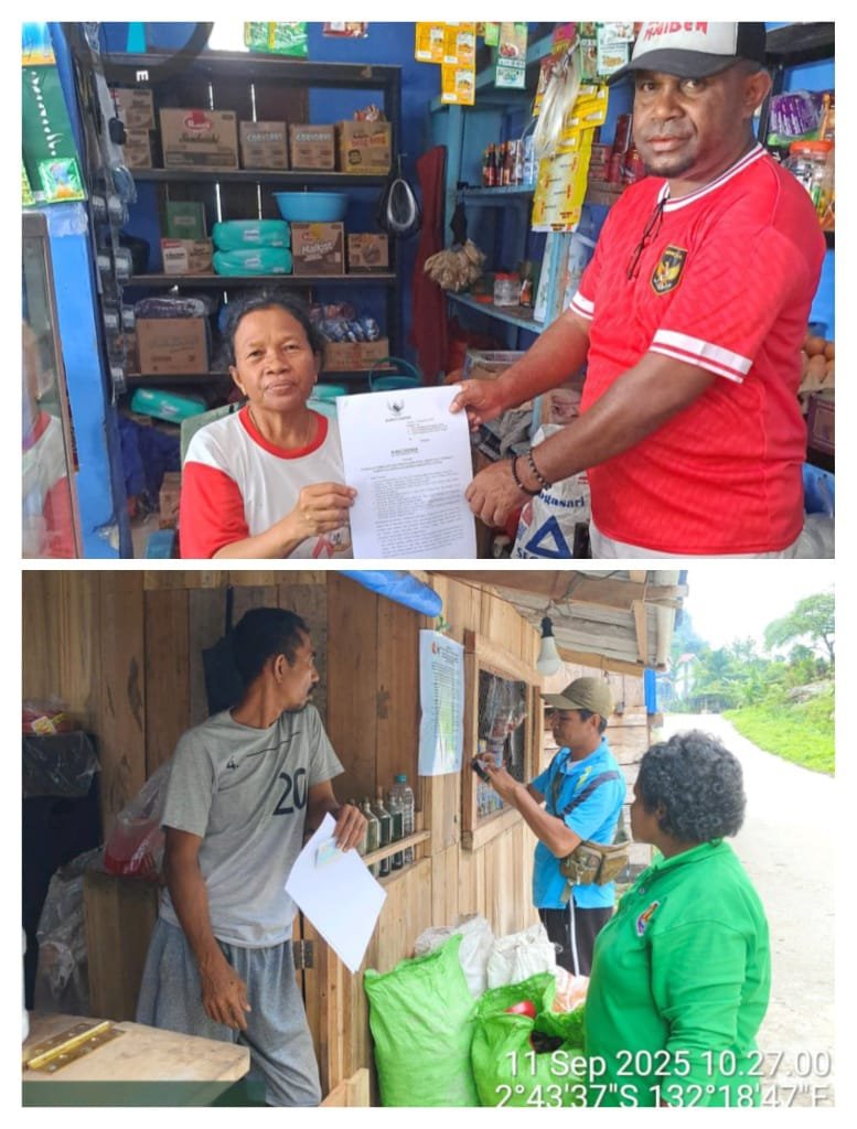 Foto. Tim TPP gencar melakukan sosialisasi kepada pengepul agar tidak membeli pala sebelum waktu panen.