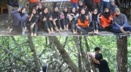 Foto. Relawan Rumah Zakat Jayapura berkolaborasi dengan Tim Rumah Bakau Jayapura menggelar kegiatan Volunteer Go Green berupa aksi bersih-bersih lingkungan dan penanaman pohon bakau.