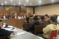 Sidang kasus dugaan korupsi pengurusan izin tenaga kerja asing (TKA) di Kemnaker. (Foto : Mulia/detikcom)

