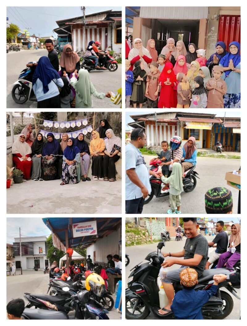 Foto Aksi Berbagi takjil yang dilakukan Paud Alfannisa.